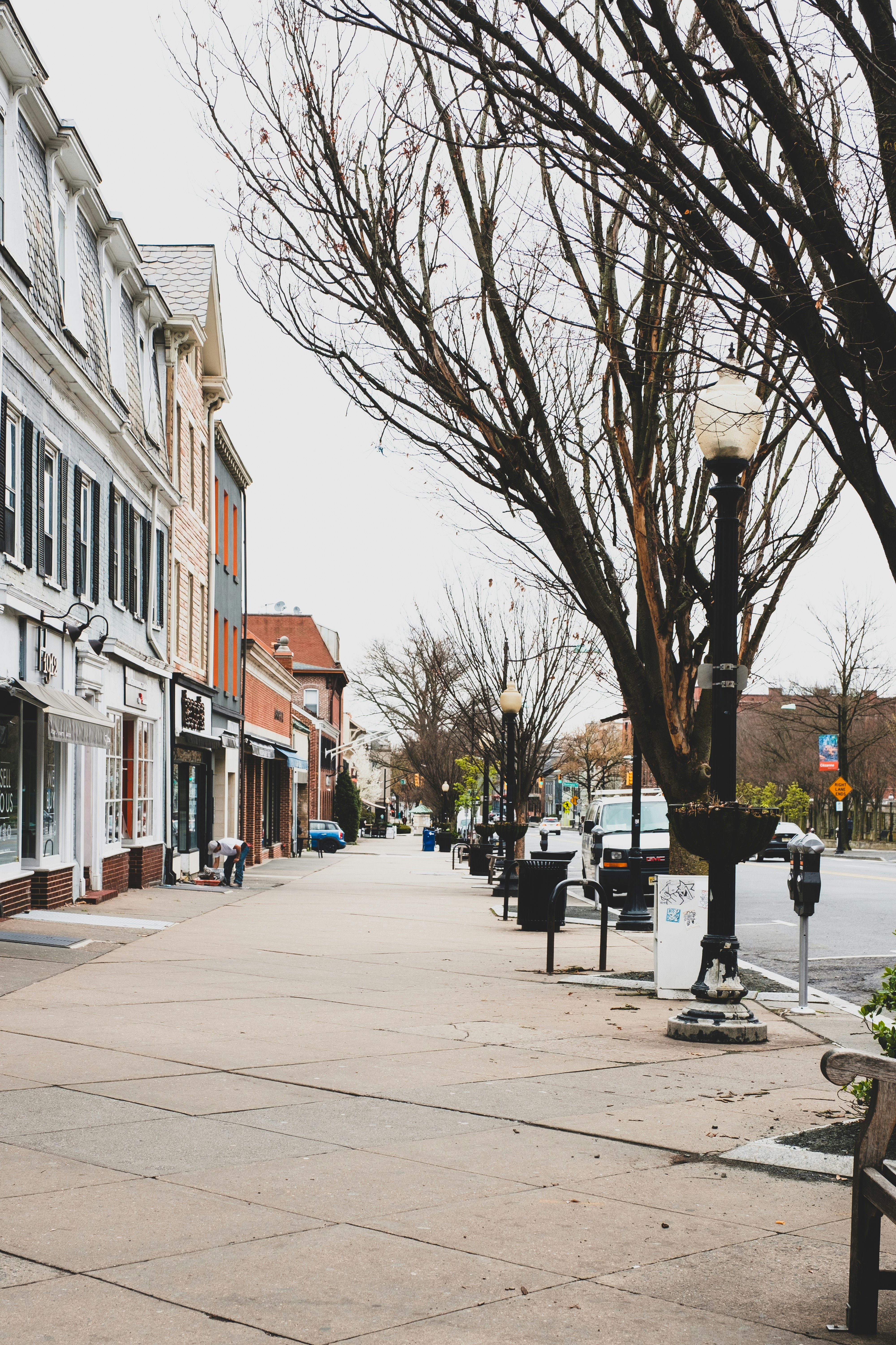Walkable downtown Hoboken street
